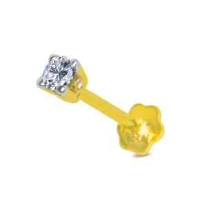 18K Gold Nose Pin D-6103