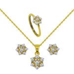 18K Gold Diamond Set BF-35,36,37