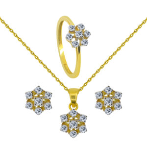 18K Gold Diamond Set BF-35,36,37