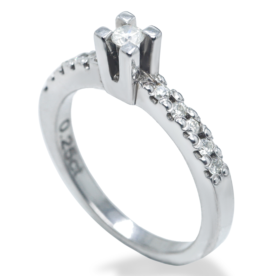 Enamour Palladium Diamond Ring D-6054