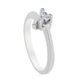 Eva Palladium Diamond Ring D-6100