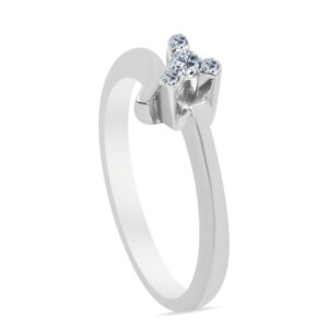 Eva Palladium Diamond Ring D-6100