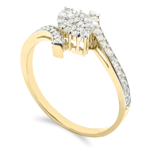 Honrado 18K Gold Diamond Ring D-6196