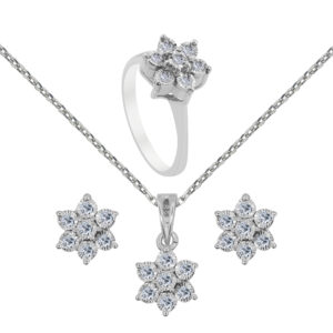 Palladium Diamond Set D-6220,21,22