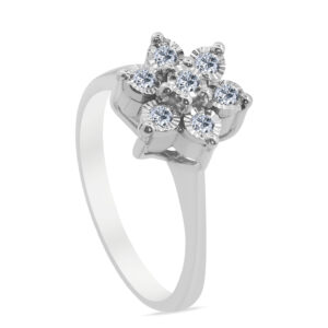 Enorme Palladium Diamond Ring D-6222