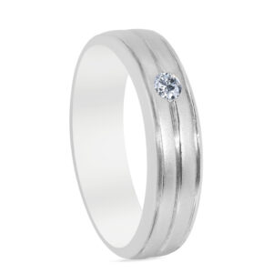 Estupendo Palladium Diamond Ring D-6228