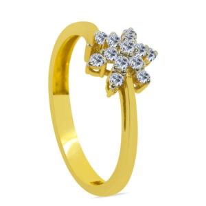 18K Gold Diamond Ring D-6239
