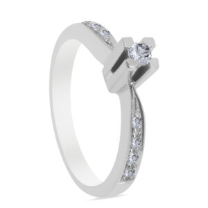 Espantoso Palladium Diamond Ring D-6254