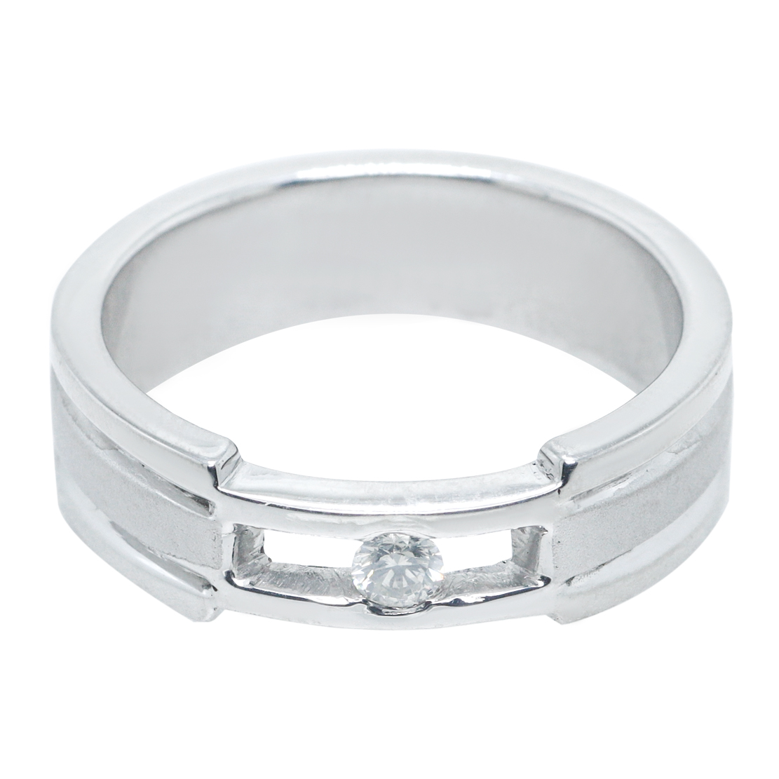 Chrysalide Palladium Diamond Ring D-6255 - Belgian Jewels