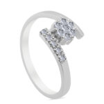 Mesmeric Palladium Diamond Ring D-6261