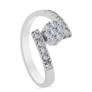 Fraîche Palladium Diamond Ring D-6273