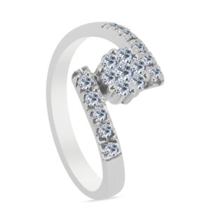 Fraîche Palladium Diamond Ring D-6273