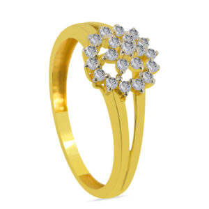 kəmlē18K Gold Diamond Ring D-6279