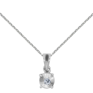 Palladium Diamond Pendant D-6131