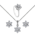 Palladium Diamond Set D-6220,21,22