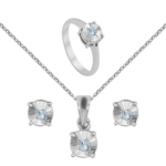 Palladium Diamond Ear Rings D-6130