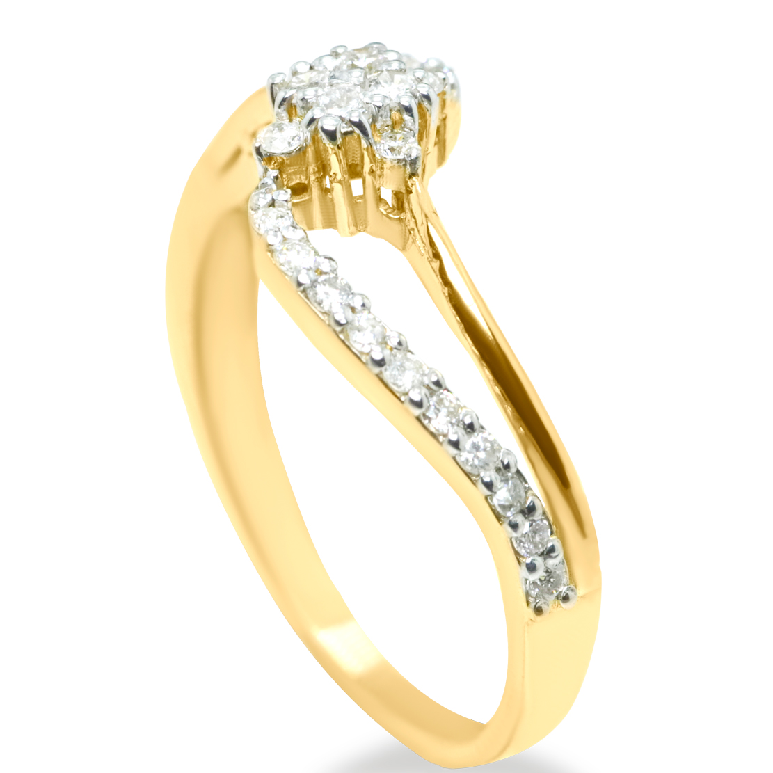 Terrífico Gold 18K Diamond Ring D-6286