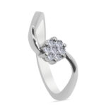 Amable Palladium Diamond Ring D-6287