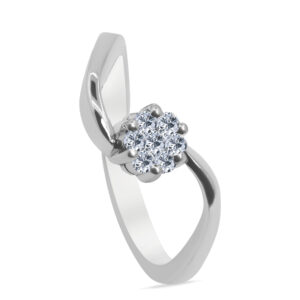 Amable Palladium Diamond Ring D-6287
