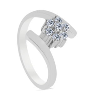 Simpático Palladium Diamond Ring D-6290