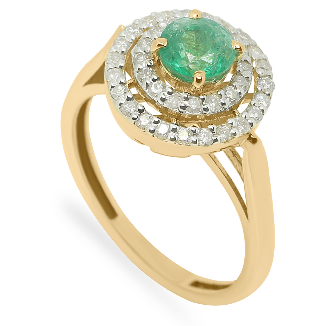los querido 18K Gold Diamond Ring D-6324