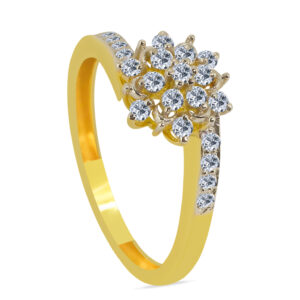 Precioso 18K Gold Diamond Ring D-6175A