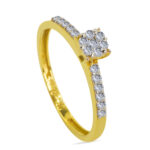 piacevole 18K Gold Diamond Ring D-6245