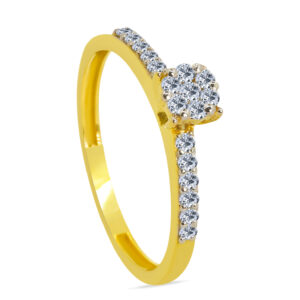 piacevole 18K Gold Diamond Ring D-6245