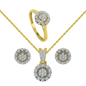18K Gold Diamond Set BF-32,33,34