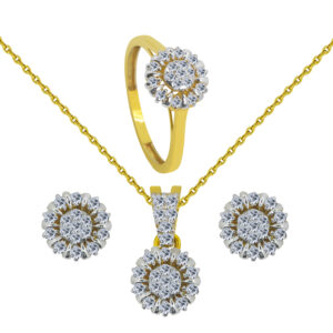 18K Gold Diamond Set BF-32,33,34