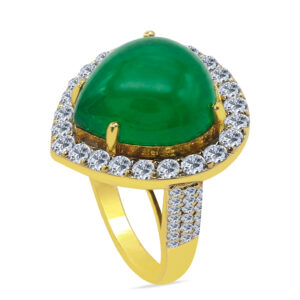 18K Gold Diamond Ring D-6020
