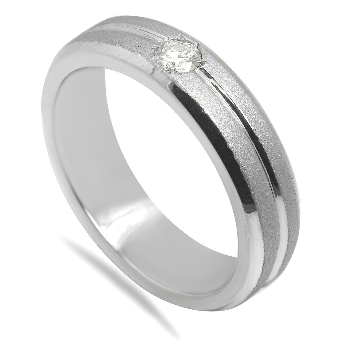 Quieto Palladium Diamond Ring D-6145