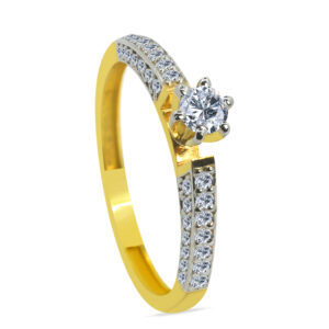 Le bonbon 18K Gold Diamond Ring D-6234
