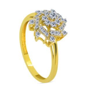 Piacevole 18K Gold Diamond Ring D-6242