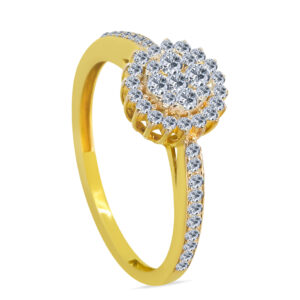 Agréable18K Gold Diamond Ring D-6281