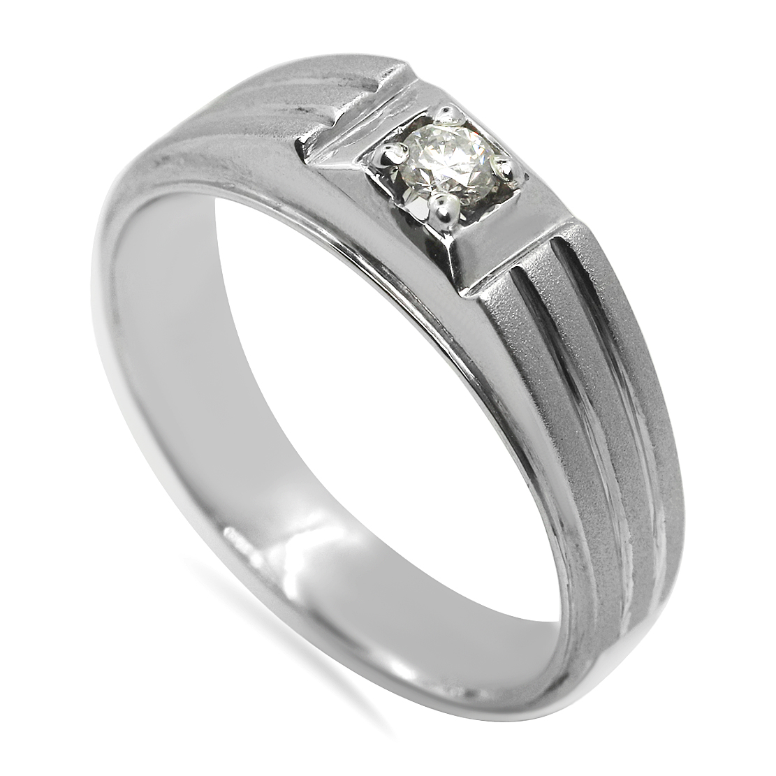 Agréable Palladium Men’s Diamond Ring D-6333