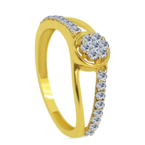 Desdeñoso 18K Gold Diamond Ring D-6284