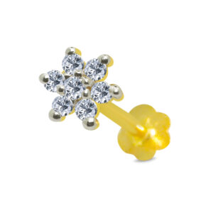 18K Gold Nose Pin D-6350