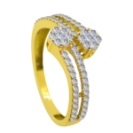 le parieur 18K Gold Diamond Ring D-6263