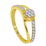 Desdeñoso 18K Gold Diamond Ring D-6284