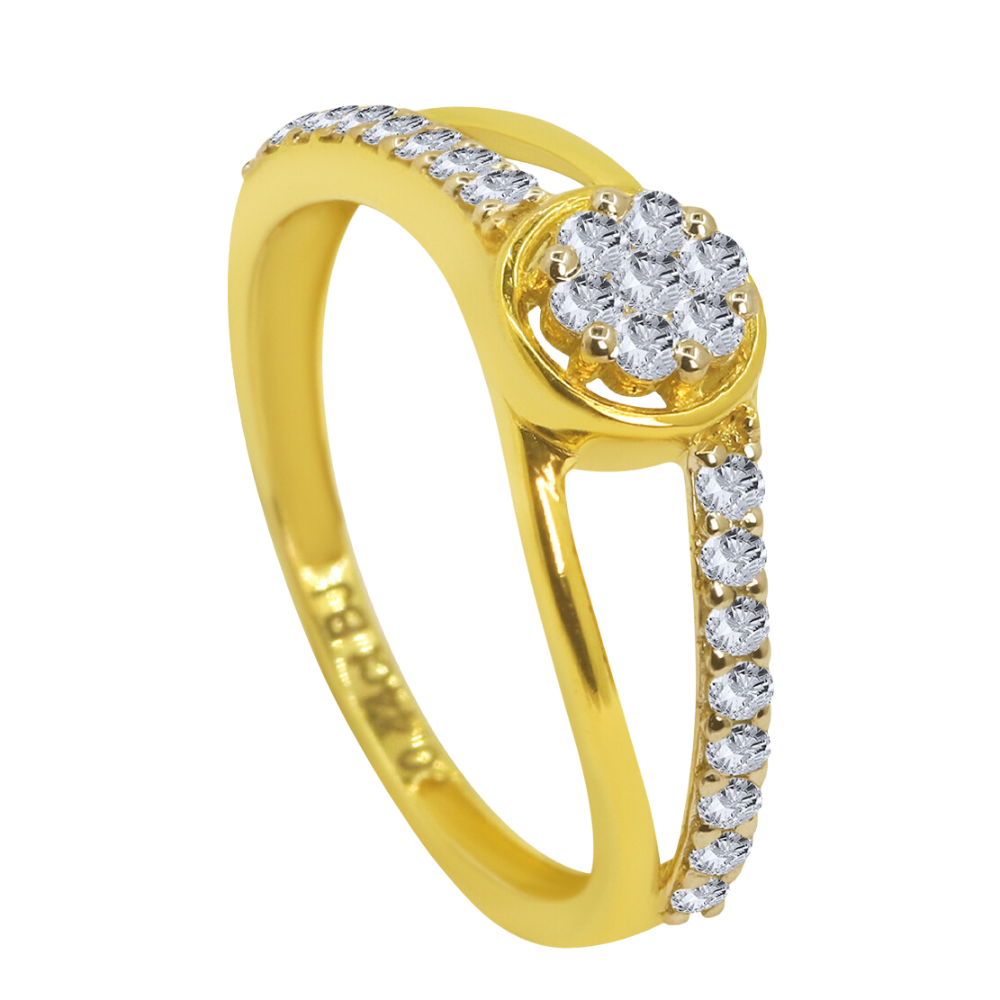 Desdeñoso 18K Gold Diamond Ring D-6284