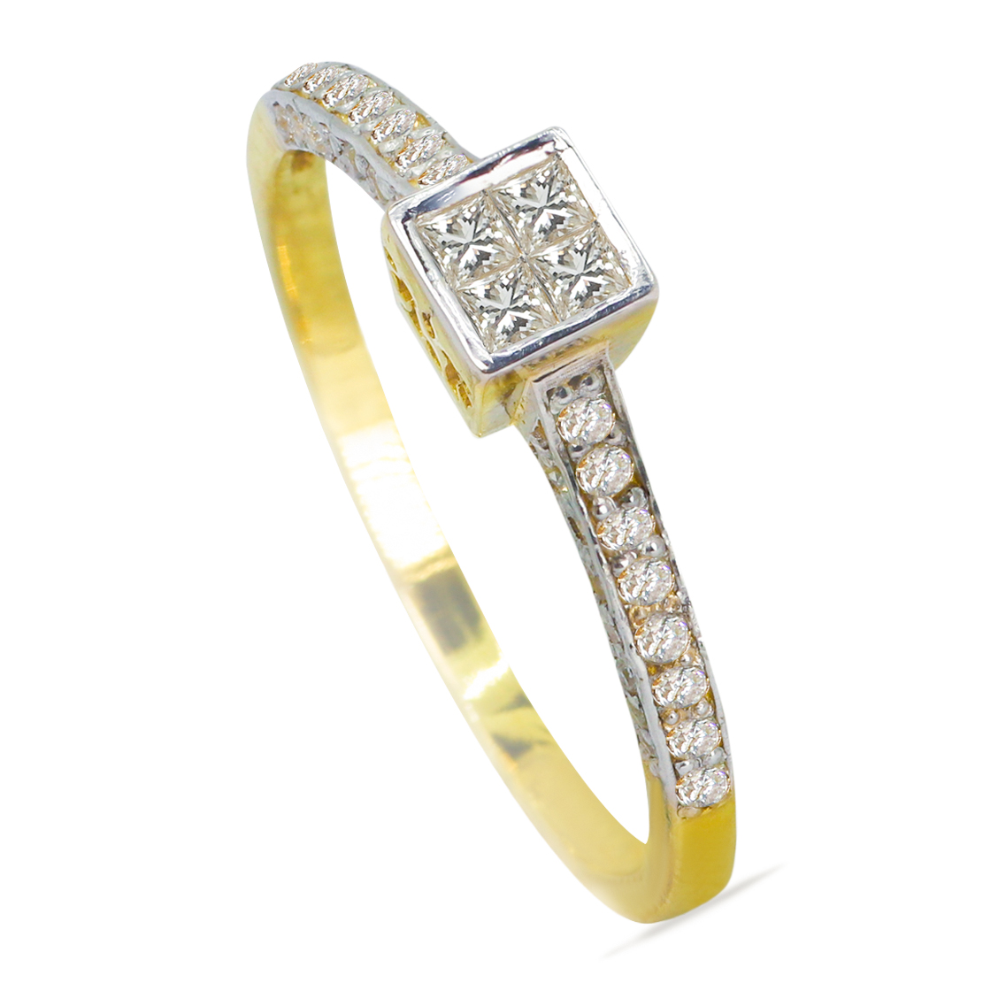 Arabesque 18K Gold Diamond Ring D-6060R