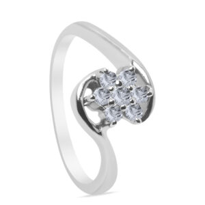 Onirique Palladium Diamond Ring D-6271