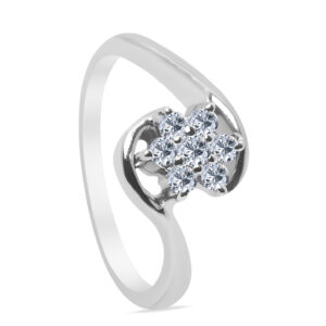 Onirique Palladium Diamond Ring D-6271