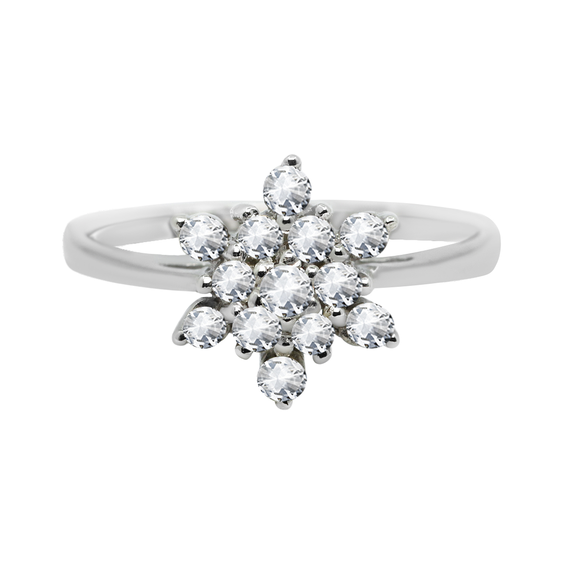 Rêvasser Palladium Diamond Ring D-6365 - Belgian Jewels
