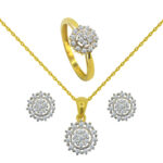 18K Gold Diamond Set BF-29,30,31