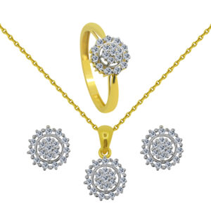 18K Gold Diamond Set BF-29,30,31