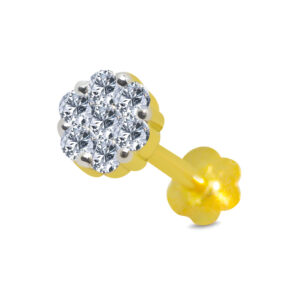 18K Gold Nose Pin D-6361