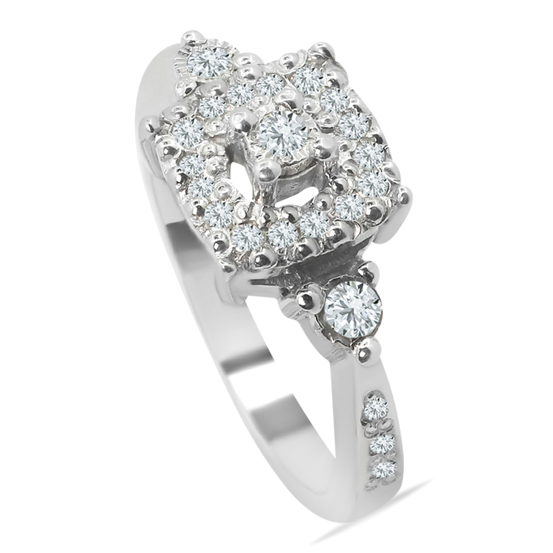 Idyllic Palladium Diamond Ring D-6370