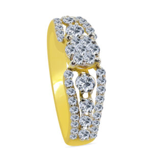 Panacea 18K Gold Diamond Ring D-6033